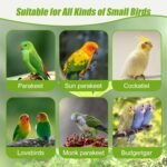 BWOGUE 2PCS Automatic Bird Water Dispenser, 4.73 Fl Oz Parakeet Water Dispenser for Cage No Mess Suspended Bird Water Feeder for Cockatiel Budgie Conure Lovebirds - Image 6