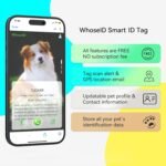 QR Code Cat Tag, Modifiable Pet Online Profile, Multiple Emergency Contact, Scannable QR Code, Instant Location Email Alert, Collar Accessories (Medium to Large Breeds - 1.25", Red) - Image 6
