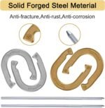 Horseshoes Set, Lawn Horseshoes Outside Game Set for Teens Adults Families - Includes 4 Horseshoes, 2 Stakes and Carrying Case - Image 4
