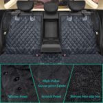 Dog Car Seat Cover for Back Seat Cover,Non Stick Fur Rear Seat Protector for Pet,Nonslip Waterproof Durable Universal Fit Interior Backseat Covers for Auto Van SUV - Image 4