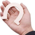 48 Pcs Horseshoe Unfinished Wood Cutouts Wooden Horseshoe for DIY Craft, Party,Wedding and Birthday - Image 3