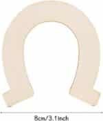 48 Pcs Horseshoe Unfinished Wood Cutouts Wooden Horseshoe for DIY Craft, Party,Wedding and Birthday - Image 5