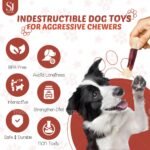 Indestructible Chew Toys for Aggressive Dogs, Beef Flavor Durable Teething Toys for Medium and Small Puppies, Pet Toy with Nylon - Image 7
