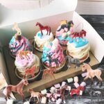 Foal Horse Toys Figurines Set 8PCS Plastic Horse Stable Playset for Girls Small Horse Figures Christmas Birthday Gift Educational Toy for Toddlers Preschool Kids - Image 3