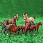 Foal Horse Toys Figurines Set 8PCS Plastic Horse Stable Playset for Girls Small Horse Figures Christmas Birthday Gift Educational Toy for Toddlers Preschool Kids - Image 4