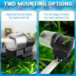 Ycozy Automatic Fish Feeder for Aquarium Auto Food Dispenser with Timer for Small Tank, Aquariums - Battery/Plug-in Powered Feeders for Goldfish/Koi/Turtle, Resun AF2020 - Image 5