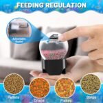 Ycozy Automatic Fish Feeder for Aquarium Auto Food Dispenser with Timer for Small Tank, Aquariums - Battery/Plug-in Powered Feeders for Goldfish/Koi/Turtle, Resun AF2020 - Image 6