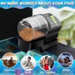 Ycozy Automatic Fish Feeder for Aquarium Auto Food Dispenser with Timer for Small Tank, Aquariums - Battery/Plug-in Powered Feeders for Goldfish/Koi/Turtle, Resun AF2020 - Image 7