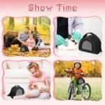 YUDODO Hamster Carrier Guinea Pig Carrier Bag Small Animal Sugar Glider Pouch Gerbil Hedgehog Portable Travel Carrier Outdoor Hangbag Flying Squirrel Rat Carrier Black - Image 7