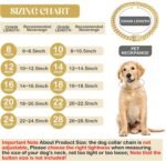 Tallew Dog Chain Diamond Collar Walking Metal Chain Collar with Secure Buckle, Pet Cuban Style Collar Jewelry Accessories for Small Medium Large Dog Cats - Image 3