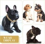 Tallew Dog Chain Diamond Collar Walking Metal Chain Collar with Secure Buckle, Pet Cuban Style Collar Jewelry Accessories for Small Medium Large Dog Cats - Image 6