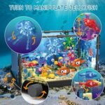 Fish Tank Building Block Set for Adults and Kids Lighting Aquarium Building Block Toys for Boys Girls Age 8-14 Including Ocean Jellyfish, Fish, Corals, Crab 725pcs - Image 3