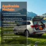 Back Seat Extender for Dogs in Car, Dog Car Backseat Covers Width 24.8" Foldable 3 Boards, Hard Bottom Waterproof Dog Bed Hammock, Pet Protector with Mesh Window for Car, SUV, Small Truck - Image 8