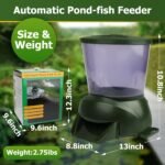 Pond Automatic Fish Feeder(4.5L),Large Pond Fish Feeder Automatic Dispenser Outdoor, Battery-Powered Timed and Quantitative,Suitable for Breeder to Use During Travel Or Poor Quality Weather. - Image 7