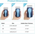 Aquarium Magnetic Glass Cleaner, Fish Tank Algae Magnet Cleaning Tool with Algae Scraper for Glass Aquariums Tank, Floating Scrubber Brush, 2 Detachable Scrapers, Small - Image 8