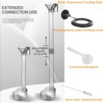 Fish and Shrimp Feeding Dish Set, Fish Tank Directional Feeding Tube, Aquarium Fish Feeder Tube Kit with Fish Feeding Ring, Cleaning Brush for Fish Tank - Image 3