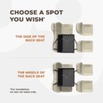 Wuglo Extra Stable Dog Car Seat - Reinforced Car Dog Seat for Medium-Sized Dogs with 4 Fastening Straps - Robust and Waterproof Pet Car Seat for The Back Seat of The Car (L Size, Black) - Image 8