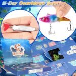 Fishing Advent Calendar 2024, 24 Days Fishing Lure Countdown Calendar for Anglers Adult Men Teen Boys, Creative Xmas Fishing Gift - Image 3