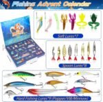 Fishing Advent Calendar 2024, 24 Days Fishing Lure Countdown Calendar for Anglers Adult Men Teen Boys, Creative Xmas Fishing Gift - Image 4