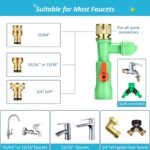 ZZM Fish Tank Cleaning Tools, Aquarium Water Changer Kit, Siphon Fish Tank Vacuum Gravel Cleaner, Universal Water Pump Accessories for Aquarium Quick Water Change (30ft) - Image 5