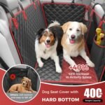 Dog Car Seat Cover, Back Seat Extension, Hard Bottom, Removable and Washable, 400 lbs Capacity, Comes with Dog Seat Harness, Fits: All Sedans/Small and Medium SUVs/Small and Medium Pickup Trucks - Image 3