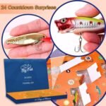 Fishing Advent Calendar 2024 Fishing Lure for Adult Men and Teens, 24 Days Christmas Countdown Tackle Set, Xmas Gift for Dad, Grandpa, Brother or Boyfriend - Image 5