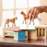 Melissa & Doug Horse Carrier Wooden Vehicle Play Set With 2 Flocked Horses and Pull-Down Ramp - Horse Figures, Wooden Horse Trailer Toy For Kids Ages 3+ - Image 7