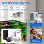 [Upgrade] WiFi Control Automatic Fish Feeder with APP Lychee Aquarium Automatic Fish Feeder, WiFi Control Auto Fish Food Dispenser for Home Office (Silver) - Image 4