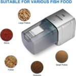 [Upgrade] WiFi Control Automatic Fish Feeder with APP Lychee Aquarium Automatic Fish Feeder, WiFi Control Auto Fish Food Dispenser for Home Office (Silver) - Image 6