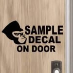 DON'T LET THE DOGS OUT #1 - PICK COLOR & SIZE - Front Door Caution Warning Vinyl Decal Sticker B - Image 4