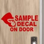 DON'T LET THE DOGS OUT #1 - PICK COLOR & SIZE - Front Door Caution Warning Vinyl Decal Sticker B - Image 5
