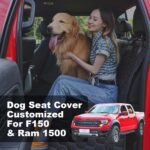 Dog Car Seat Cover for Trucks, Dog Seat Cover for Back Seat Protector F150 Ram 1500, Waterproof Dog Hammock for Truck with Mesh Window Heavy Duty Seat Cover for F-Series/GMC Sierra/Silverado - Image 3