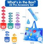 Montessori Toys for 1 Year Old: Cloth Fishing Game Baby Toys 6-12 12-18 Months with Stacking Cups - Sorting Learning Toddler Toys Age 1-2 - Babies First Birthday Gifts for 1 2 3 Year Boy Girl - Image 8