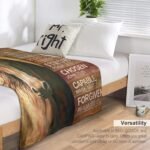 Horse Blanket Horse Gifts for Girls Women Men Horse Throw Blanket for Kids Adults Soft Warm Cozy Fleece Blanket for Couch Sofa ​Bed 40"x50" - Image 7