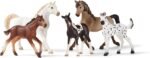 Schleich Horse Club 5-Piece Horse Collector Horse Gift Set for Girls and Boys Ages 5+, Including Pinto Foal, Knabstrupper Foal, Mustang Foal, Arab Mare and Pintabian Mare Toy Horse Figurines - Image 4