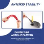 YONAR Sports Outdoor Indoor Rubber Horseshoes Set | Includes 4 Horseshoes, 2 Pegs, 2 Rubber Mats, 2 Red Plastic dowels, 1 Mesh Bag | Perfect for Beach, Parks, Picnics, Backyard, Fun for Kids Adults - Image 6