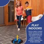 YONAR Sports Outdoor Indoor Rubber Horseshoes Set | Includes 4 Horseshoes, 2 Pegs, 2 Rubber Mats, 2 Red Plastic dowels, 1 Mesh Bag | Perfect for Beach, Parks, Picnics, Backyard, Fun for Kids Adults - Image 7