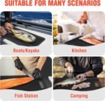 FLISSA Nonslip Fish Fillet Mat with Measuring Scale, Durable & Portable Fish Cleaning Mat for Easy Filleting, Large Fish Mat for Fish Cleaning and Cutting Board, 24"*13" - Image 9