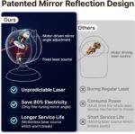 Potaroma Smart Sensor Cat/Dog Laser Toys Interactive, Motion Activated Truly Random Trjajectory, Clamp Design, Automatic Chargeable Kitten Dog Toy Indoor Exercise, Cream White - Image 4