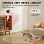 Potaroma Smart Sensor Cat/Dog Laser Toys Interactive, Motion Activated Truly Random Trjajectory, Clamp Design, Automatic Chargeable Kitten Dog Toy Indoor Exercise, Cream White - Image 6