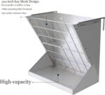 Heavy-Duty Hay Feeder,21 Gallon Feeder for Goat Horse,Galvanized Metal 2 in 1 Hay and Grain Feeder,Hay Rack Wall Mounted,Livestock Feeder with Adjustable Distance ﻿ - Image 6