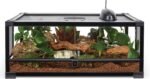 Zilla QuickBuild Terrarium, Sleek Glass Reptile Habitat, Easy Setup, Suitable for all Types of Reptile Pets, Whether Amphibians, Reptilians, Snakes, or Even Arachnids, 30"x12"x12", Black, 30x12x12 - Image 3