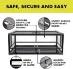 Zilla QuickBuild Terrarium, Sleek Glass Reptile Habitat, Easy Setup, Suitable for all Types of Reptile Pets, Whether Amphibians, Reptilians, Snakes, or Even Arachnids, 30"x12"x12", Black, 30x12x12 - Image 6