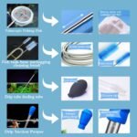 Aquarium Fish and Shrimp Feeding Dish Set, Fish Shrimp Feeder Tube Kit, Perfect for Easy and Feeding of Your Aquatic Pets, with Fish Feeding Ring and Cleaning Brush - Image 5