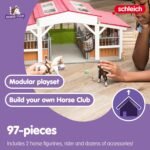 schleich HORSE CLUB — 97-Piece Riding Center Horse Playset, Detailed Horseback Riding Center, Horse Playset with Rider, Horse Toys for Girls & Boys Ages 5+ - Image 5
