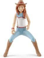 Schleich Horse Club 12-Piece Hannah's Riding Horse Set - Rodeo Riding with Cowgirl and Horse, Realistic Western Rodeo Farm Animal Toys and Accessories, Gift for Toddlers, Boys, and Girls Ages 5+ - Image 8