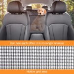 GXT Dog Back Seat Cover Protector for Cars SUV and Trucks with Mesh Window, Scratchproof Nonslip and Waterproof Material(Black) - Image 3