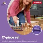 Schleich Horse Club, Horse Toys for Girls and Boys, Lisa's Tournament Training Horse Set with Appaloosa Horse Toys, 17 Pieces, Ages 5+ - Image 5