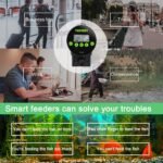 Automatic Fish Feeders,【Upgraded Version】 Digital Auto Fish Turtle Feeder for Aquarium and Fish Tank, USB Rechargeable Timer Fish Feeder Fish Food Dispenser - Image 10