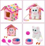 ZNTWEI American Doll Clothes and Accessories - Pet Kitty Play Set fit American 18 Inch Doll Including 18 Inch Doll Clothes, Pet Nest, Cat Pot, Toy Ball, Hair Comb, Toy Fish - Image 4